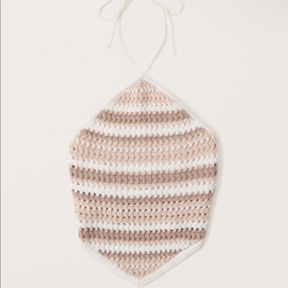 A&F Crochet Bandana Hem Tank